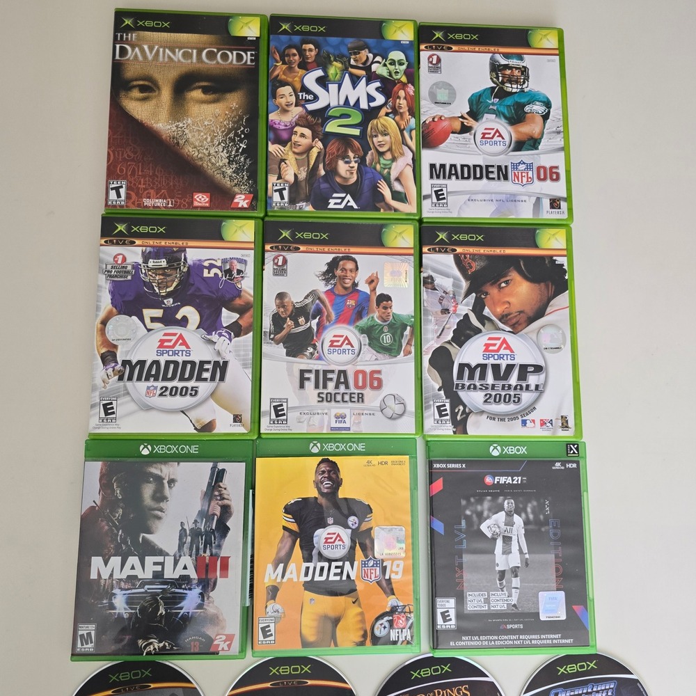 Xbox Game Lot of 18 Titles Mafia III FIFA 21 Original One Series X NOT TESTED